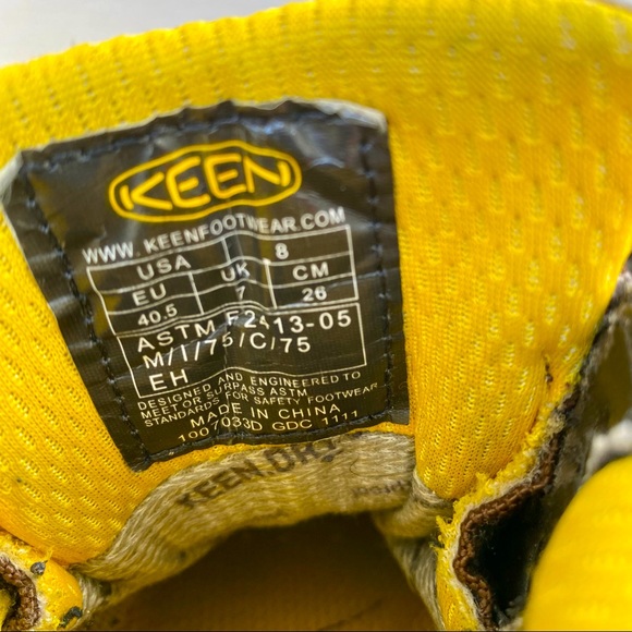 KEEN Utility Tacoma Men's 6" steel Safety Toe Waterproof Work Boot Size 8 - Picture 4 of 8